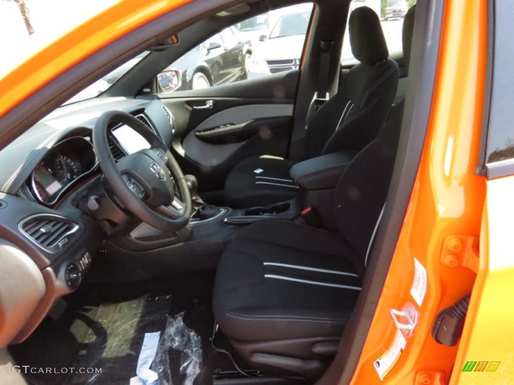 2014 Dart SXT - Header Orange / Black/Light Tungsten photo #6