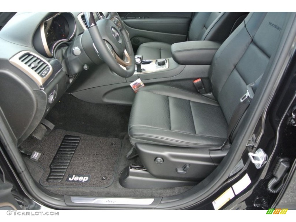 2014 Grand Cherokee Summit 4x4 - Brilliant Black Crystal Pearl / Summit Morocco Black Natura Leather photo #9