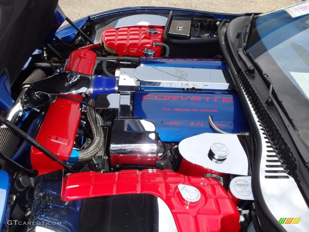 2002 Corvette Convertible - Electron Blue Metallic / Torch Red photo #29