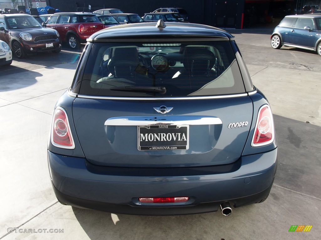 2011 Cooper Hardtop - Horizon Blue Metallic / Carbon Black photo #7