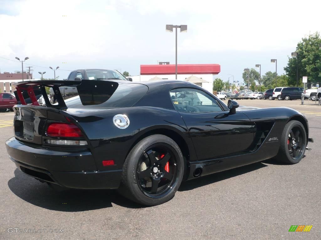 2008 Viper SRT-10 ACR Coupe - Viper Black / Black/Black photo #4