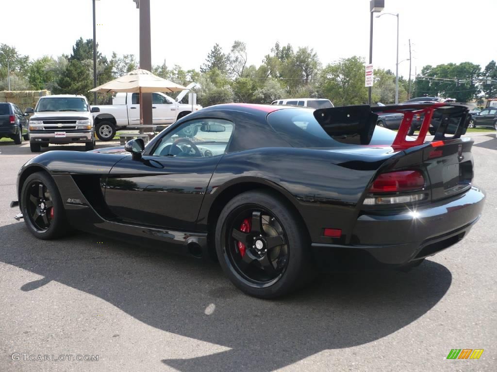 2008 Viper SRT-10 ACR Coupe - Viper Black / Black/Black photo #6