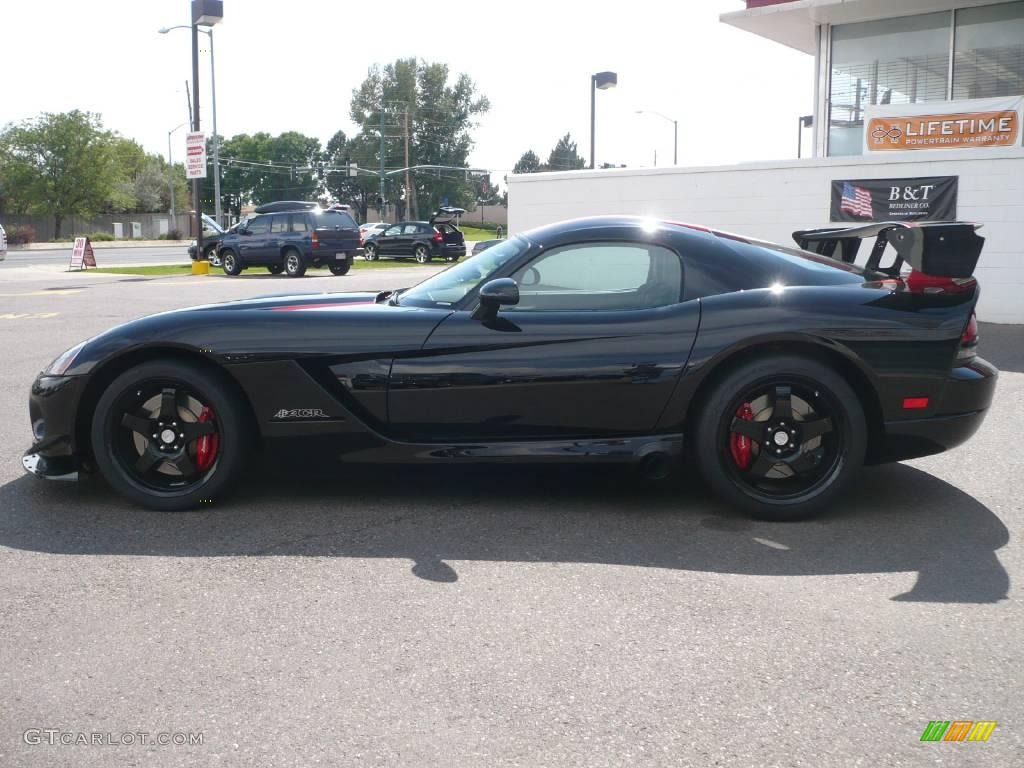 2008 Viper SRT-10 ACR Coupe - Viper Black / Black/Black photo #7