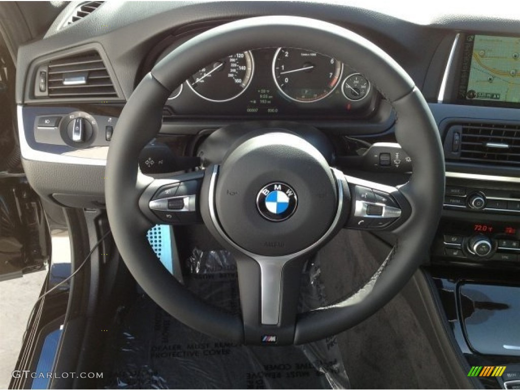 2014 5 Series 535i Sedan - Jet Black / Black photo #9