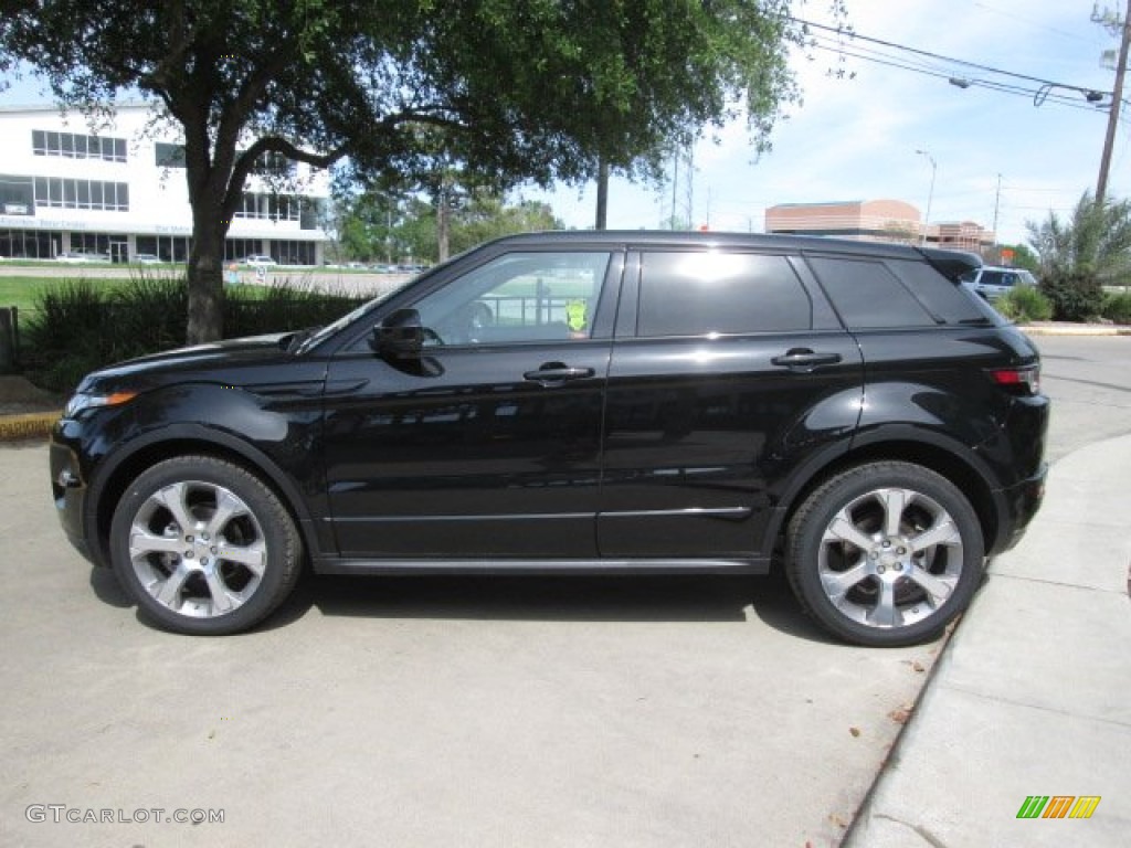 Santorini Black Metallic 2014 Land Rover Range Rover Evoque Dynamic Exterior Photo #92082263