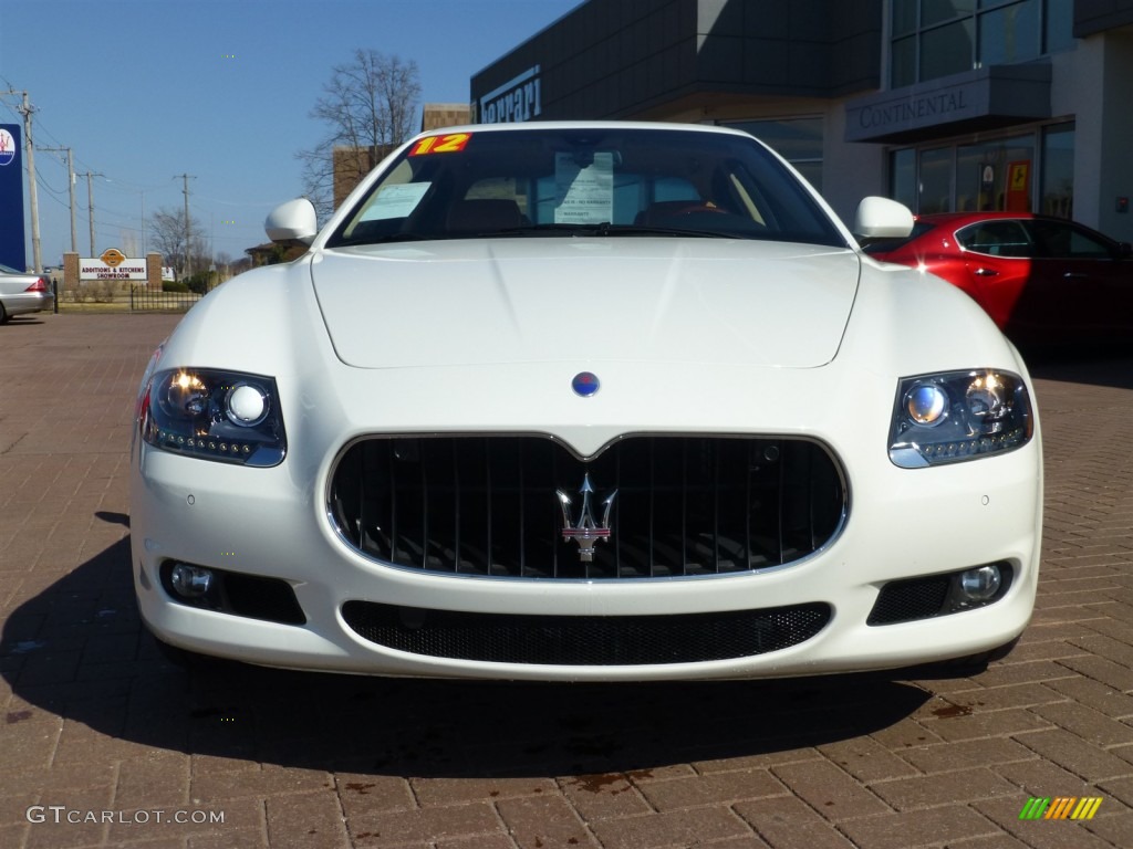 2012 Quattroporte S - Bianco Eldorado (White) / Cuoio photo #8