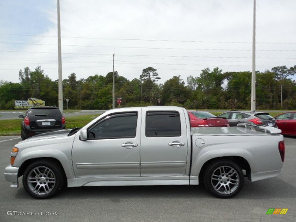 Sheer Silver Metallic 2011 Chevrolet Colorado LT Crew Cab Exterior Photo #92085364