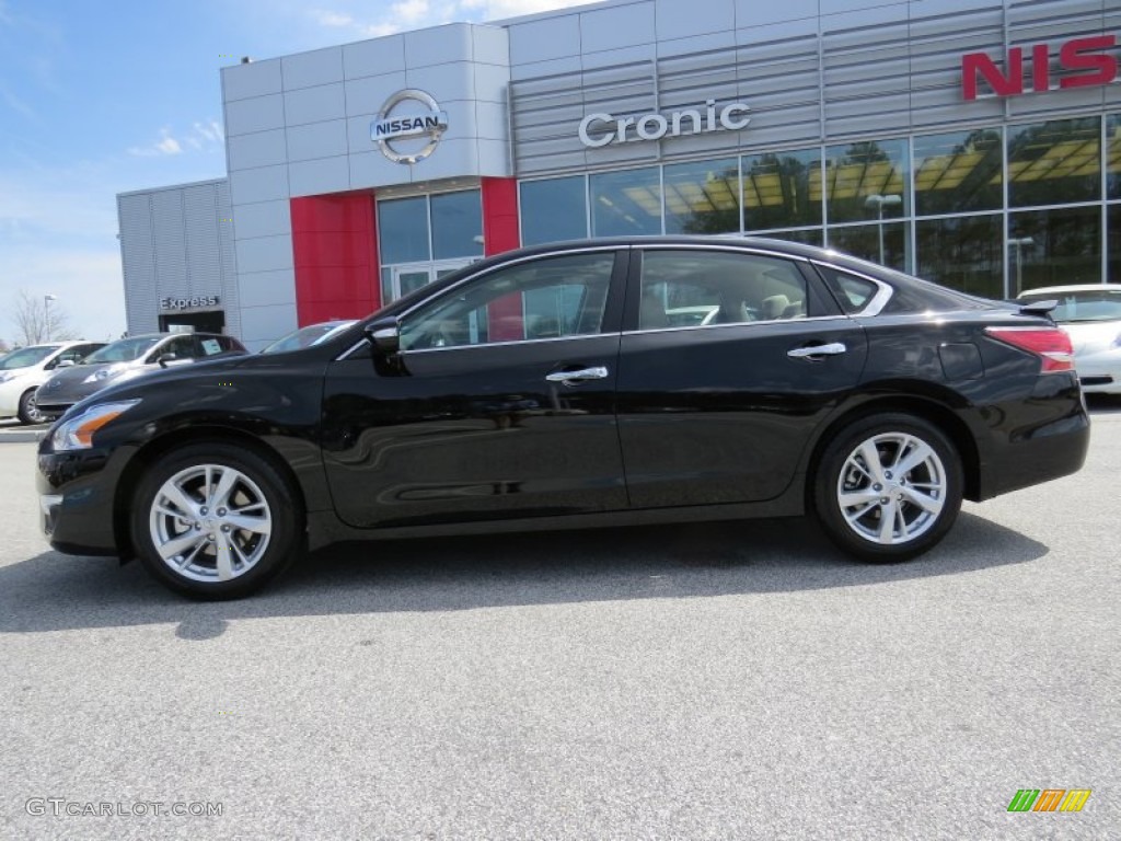 2014 Altima 2.5 SL - Super Black / Beige photo #2