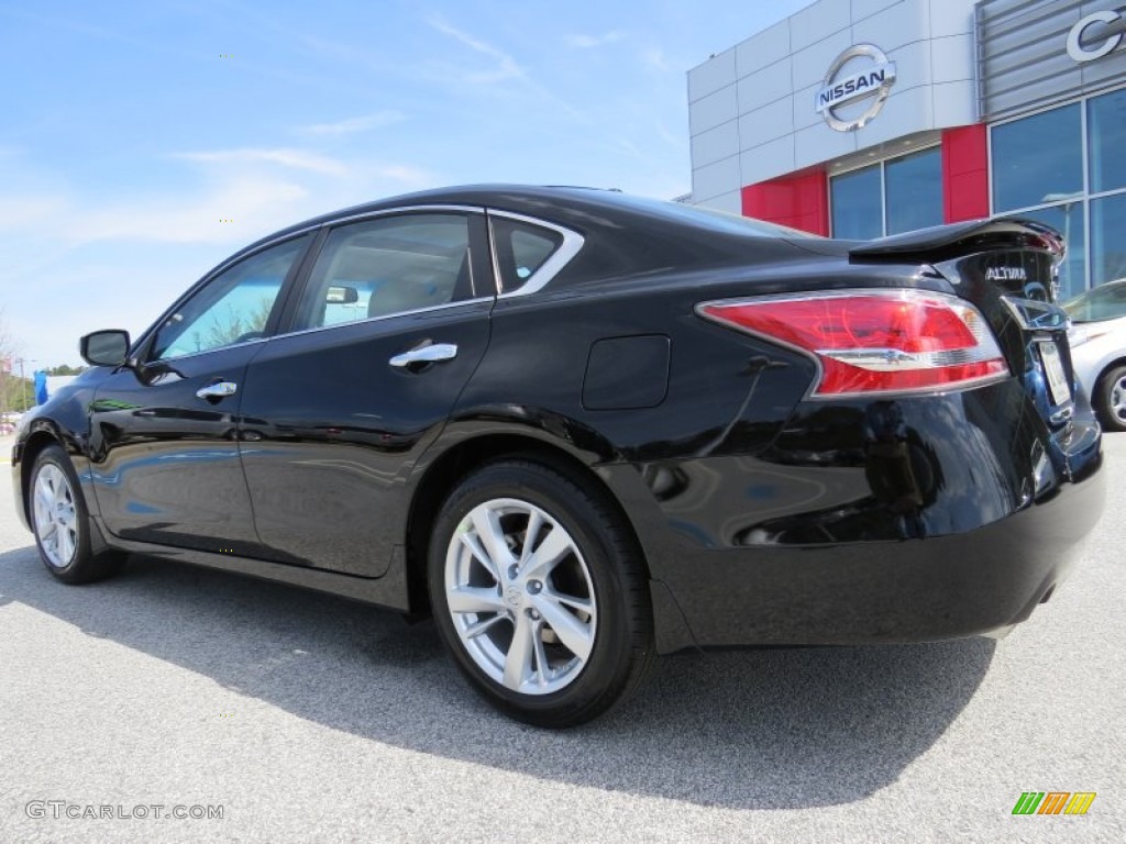 2014 Altima 2.5 SL - Super Black / Beige photo #3