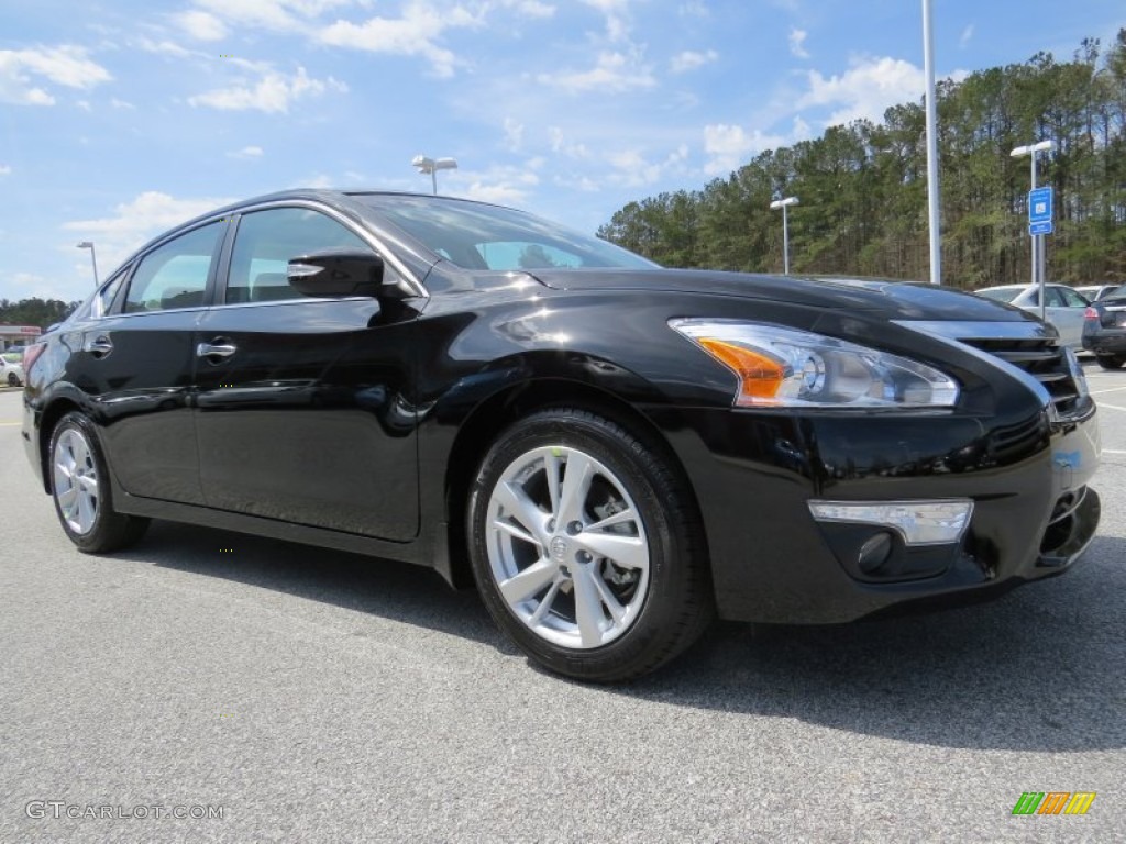 2014 Altima 2.5 SL - Super Black / Beige photo #6