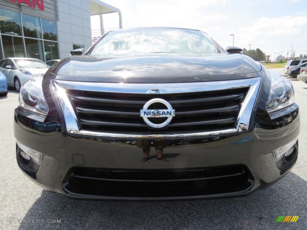 2014 Altima 2.5 SL - Super Black / Beige photo #7