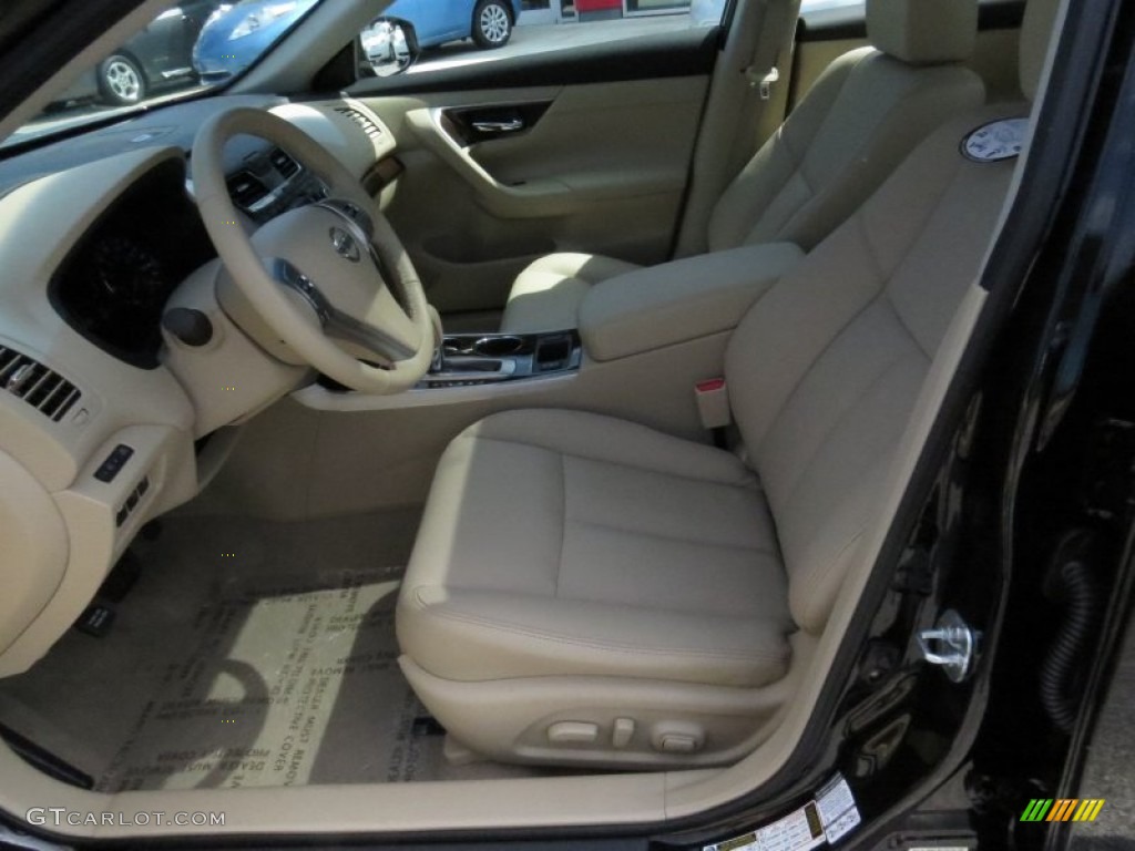 2014 Altima 2.5 SL - Super Black / Beige photo #9