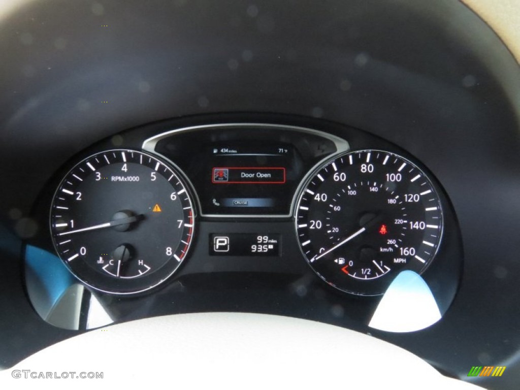 2014 Altima 2.5 SL - Super Black / Beige photo #13