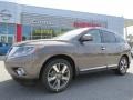 2014 Mocha Stone Nissan Pathfinder Platinum  photo #1