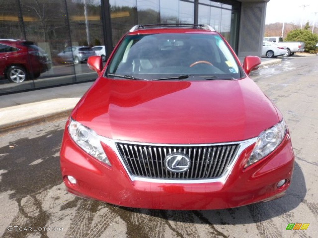 2011 RX 350 AWD - Matador Red Mica / Black photo #2