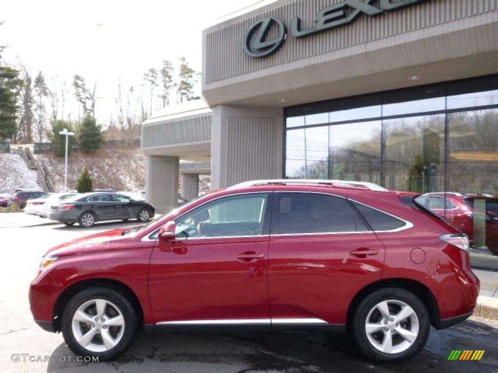 2011 RX 350 AWD - Matador Red Mica / Black photo #8