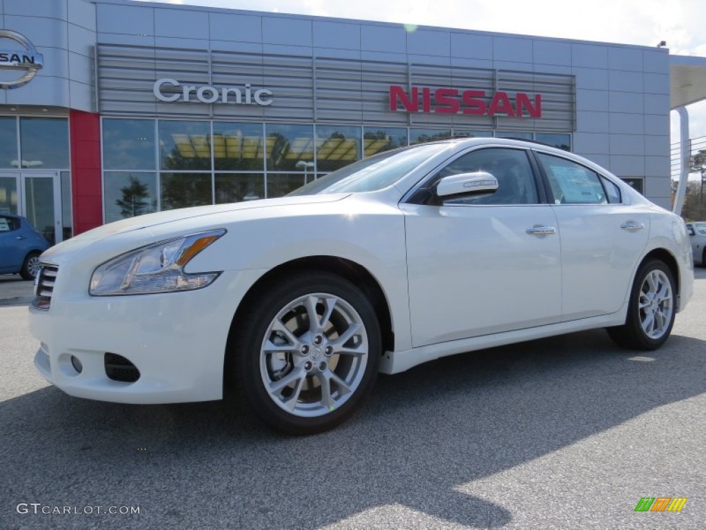 2014 Maxima 3.5 SV - Pearl White / Charcoal photo #1