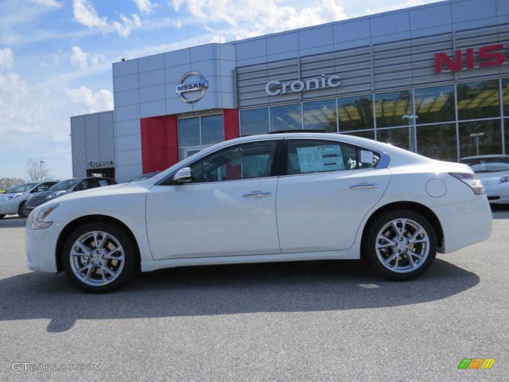 2014 Maxima 3.5 SV - Pearl White / Charcoal photo #2