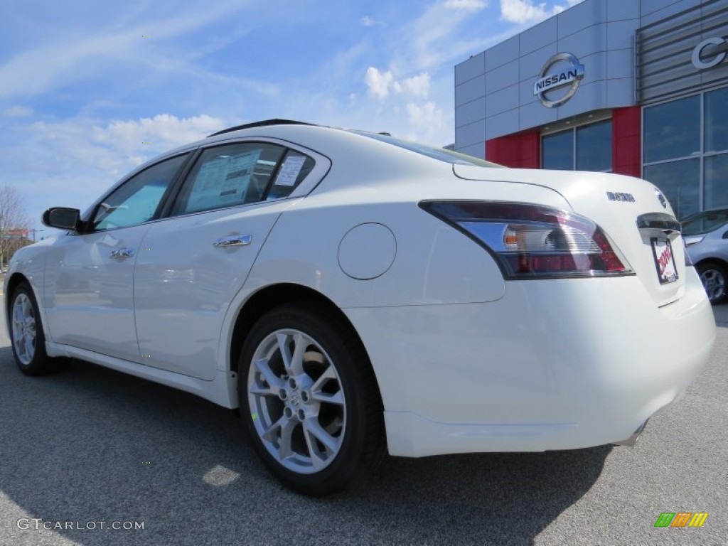 2014 Maxima 3.5 SV - Pearl White / Charcoal photo #3