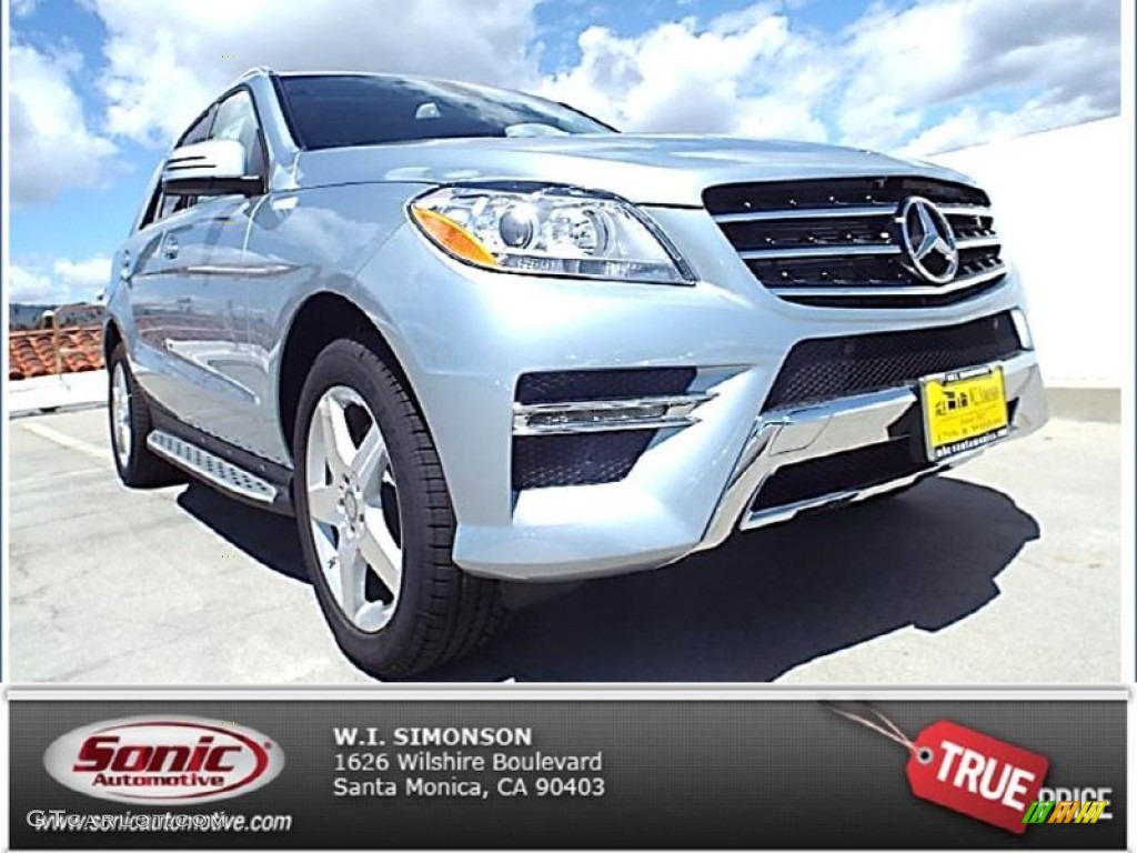2014 ML 350 - Diamond Silver Metallic / Grey photo #1