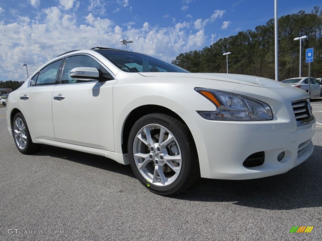 2014 Maxima 3.5 SV - Pearl White / Charcoal photo #7