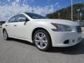 2014 Pearl White Nissan Maxima 3.5 SV  photo #7