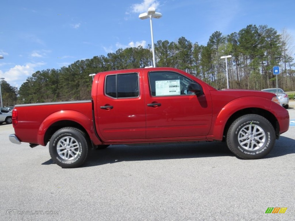 Lava Red 2014 Nissan Frontier SV Crew Cab Exterior Photo #92091698
