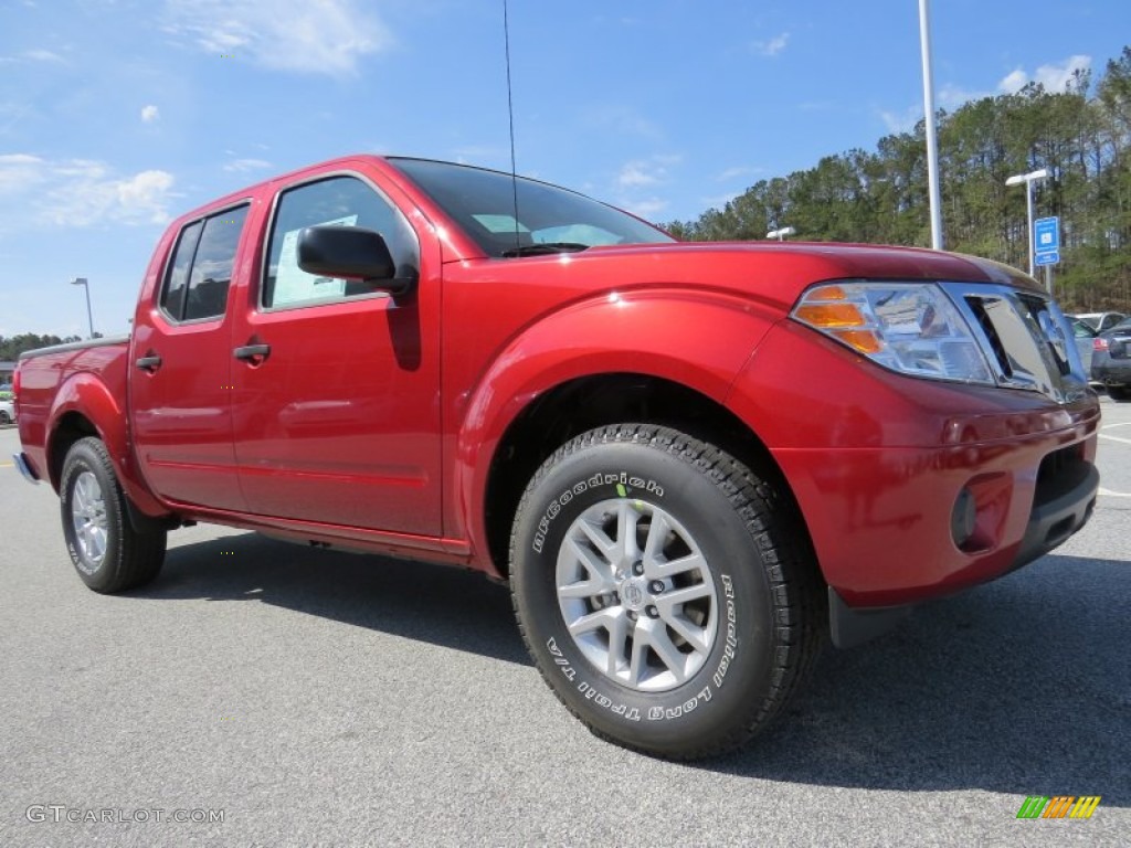 Lava Red 2014 Nissan Frontier SV Crew Cab Exterior Photo #92091716