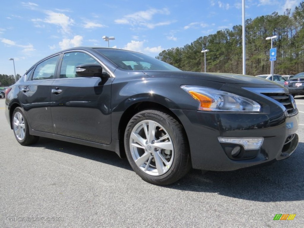 2014 Altima 2.5 SL - Storm Blue / Beige photo #7