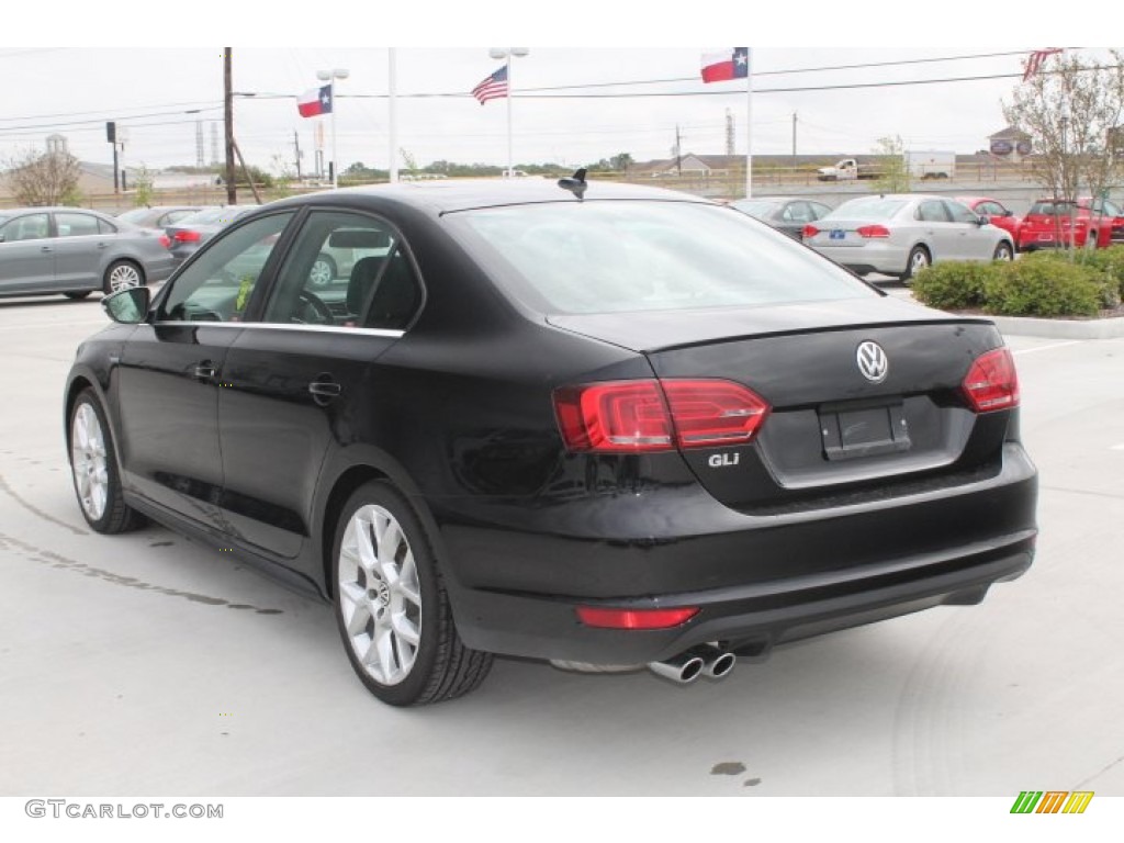 2014 Jetta GLI - Deep Black Pearl Metallic / Titan Black photo #7