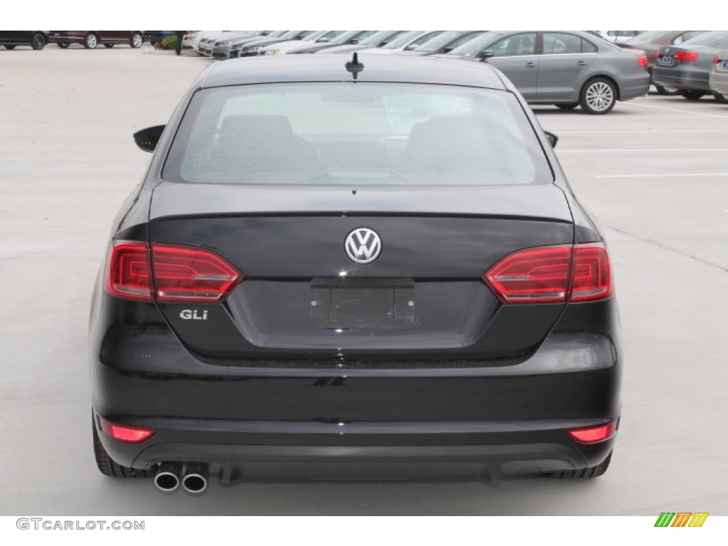 2014 Jetta GLI - Deep Black Pearl Metallic / Titan Black photo #8