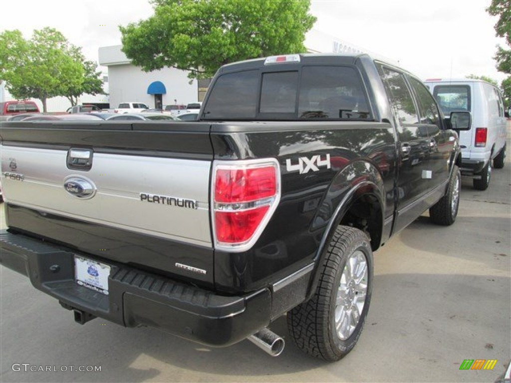 2014 F150 Platinum SuperCrew 4x4 - Tuxedo Black / Platinum Unique Pecan photo #5