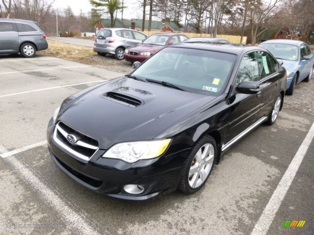 Obsidian Black Pearl 2008 Subaru Legacy 2.5 GT Limited Sedan Exterior Photo #92100518