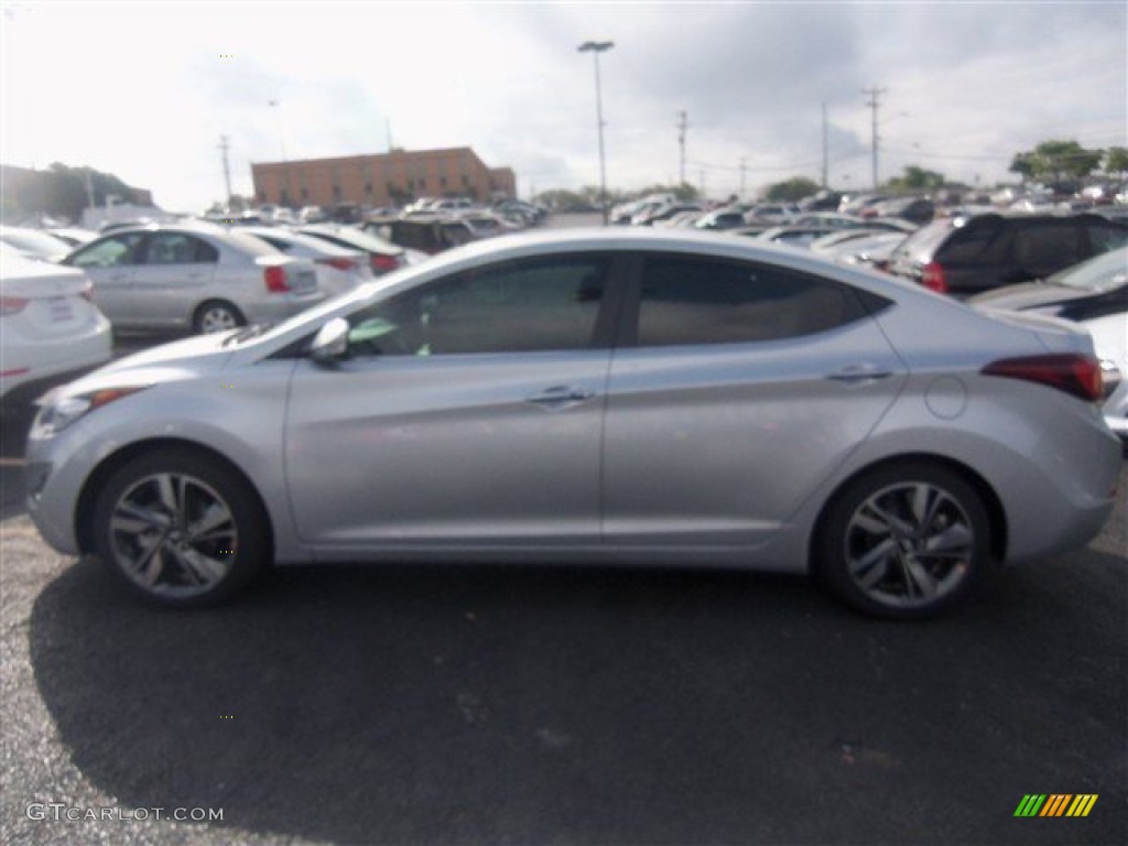 2014 Elantra Limited Sedan - Silver / Black photo #3