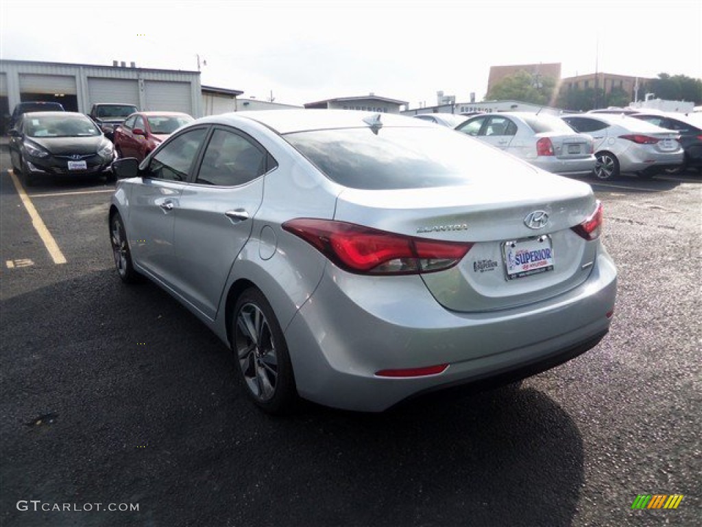 2014 Elantra Limited Sedan - Silver / Black photo #4