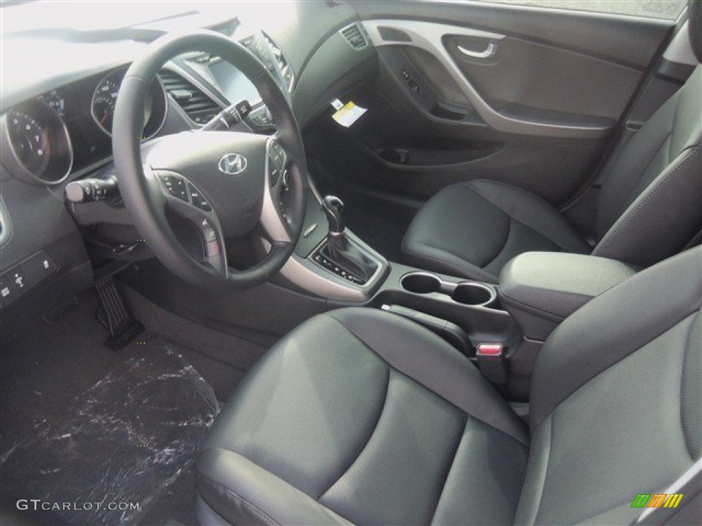2014 Elantra Limited Sedan - Silver / Black photo #6