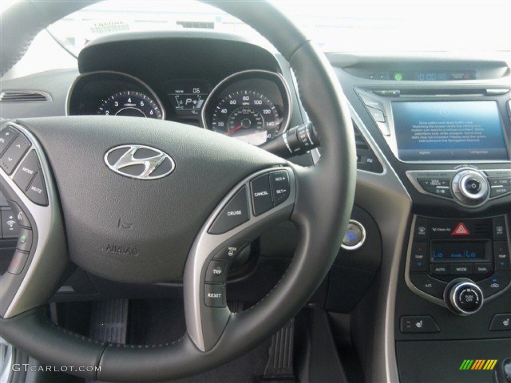 2014 Elantra Limited Sedan - Silver / Black photo #7