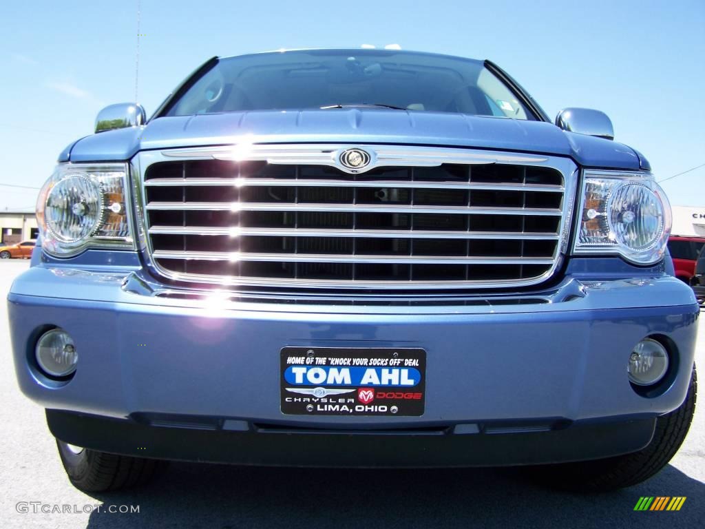 2007 Aspen Limited HEMI 4WD - Marine Blue Pearl / Dark Khaki/Light Graystone photo #11