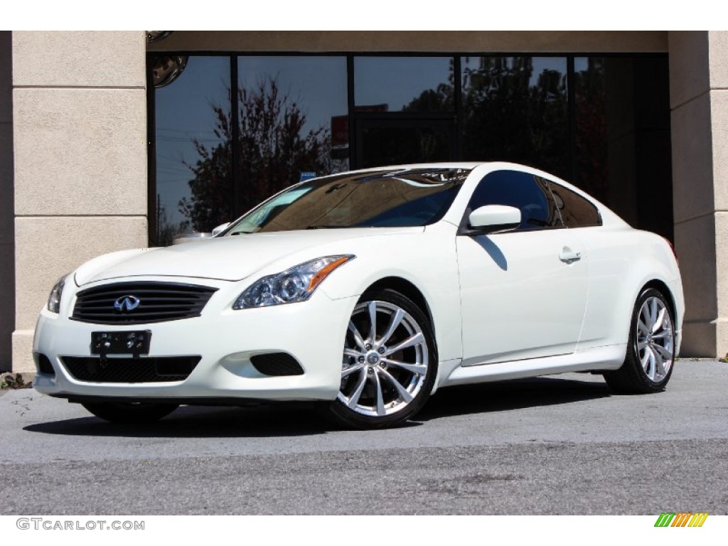 2008 G 37 S Sport Coupe - Ivory Pearl White / Graphite photo #1