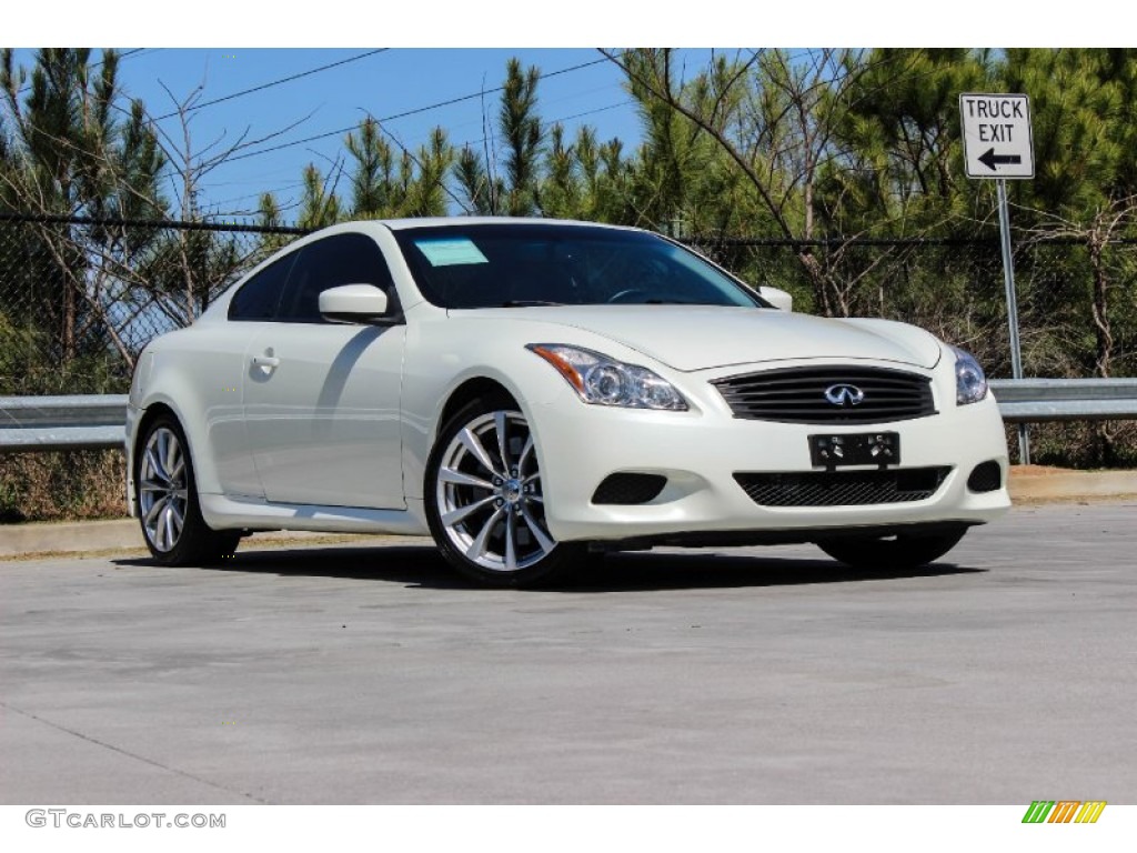 2008 G 37 S Sport Coupe - Ivory Pearl White / Graphite photo #4