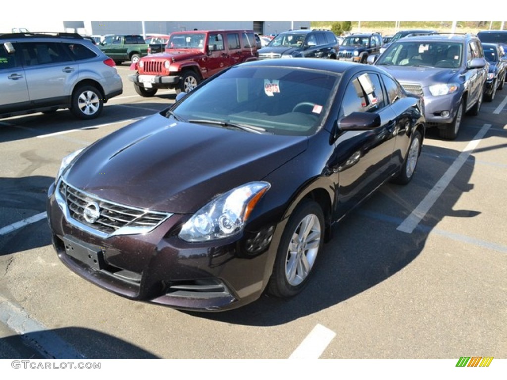 2013 Altima 2.5 S Coupe - Crimson Black / Charcoal photo #4