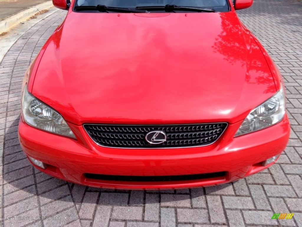2002 IS 300 - Absolutely Red / Black photo #43
