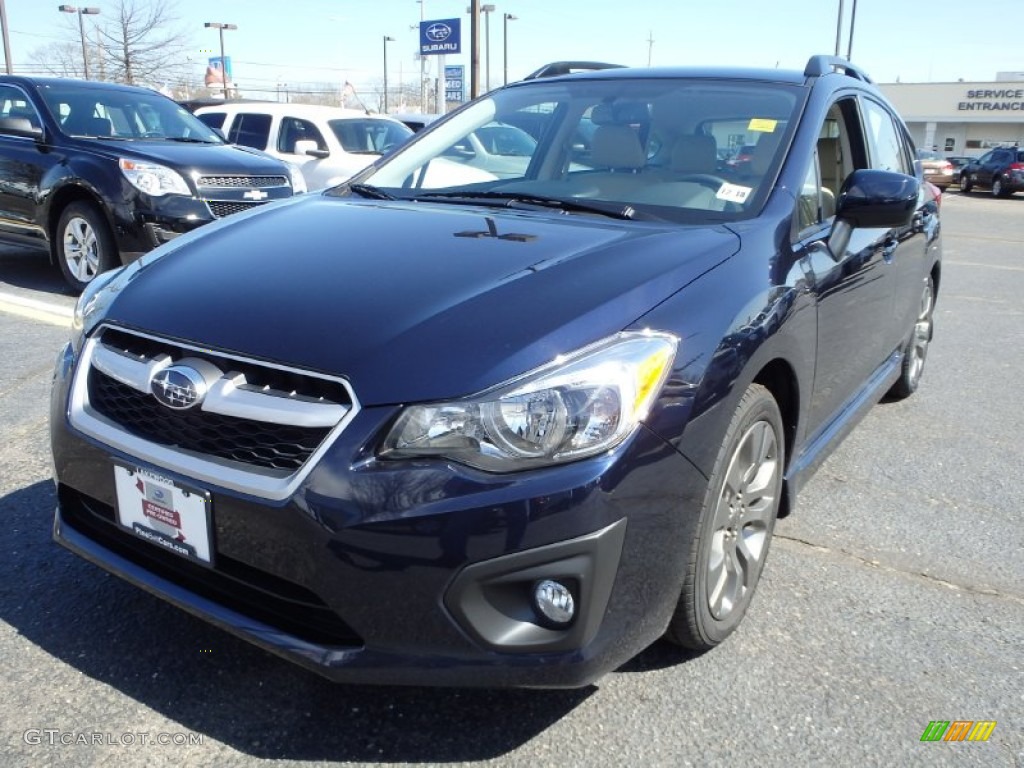 2014 Impreza 2.0i Sport Premium 5 Door - Plasma Blue Pearl / Ivory photo #1
