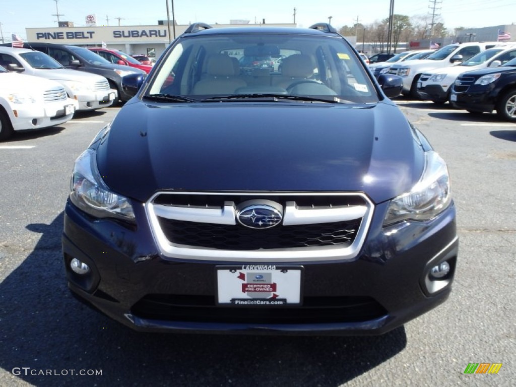 2014 Impreza 2.0i Sport Premium 5 Door - Plasma Blue Pearl / Ivory photo #2