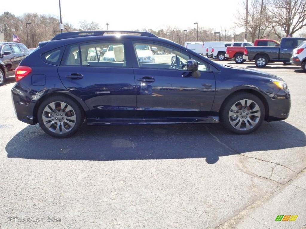 2014 Impreza 2.0i Sport Premium 5 Door - Plasma Blue Pearl / Ivory photo #4