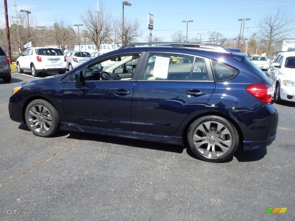 2014 Impreza 2.0i Sport Premium 5 Door - Plasma Blue Pearl / Ivory photo #6