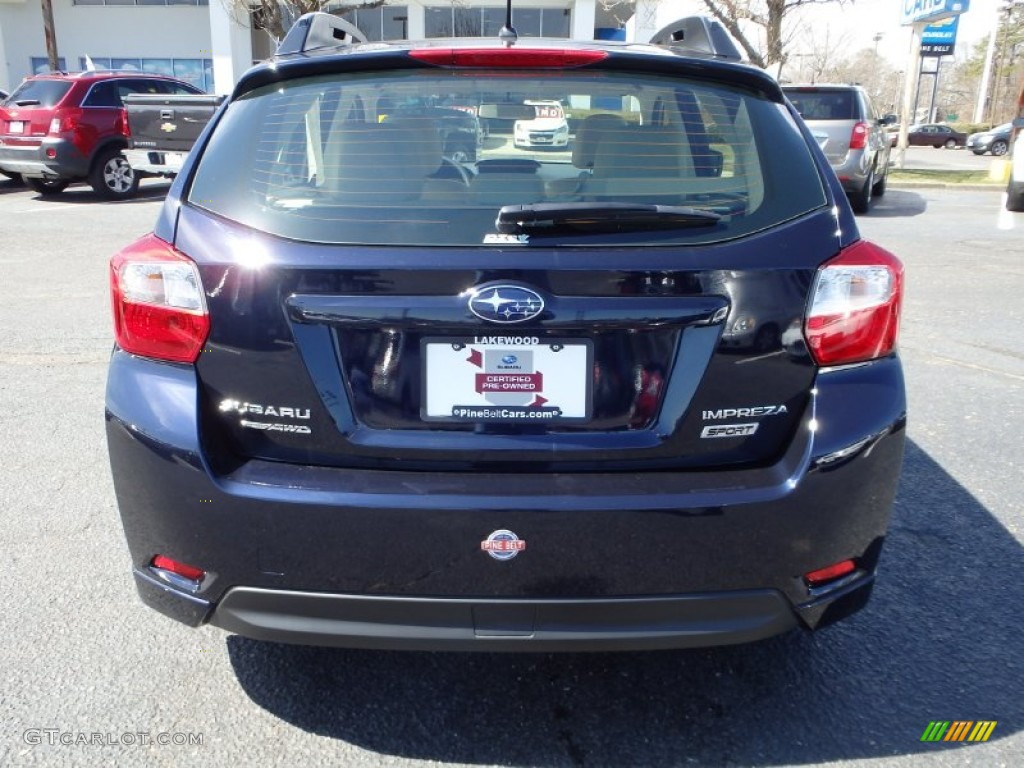 2014 Impreza 2.0i Sport Premium 5 Door - Plasma Blue Pearl / Ivory photo #8