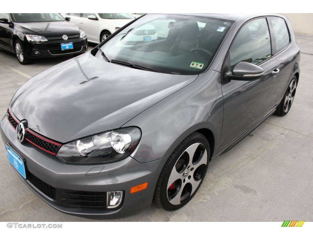 2010 GTI 2 Door - United Gray Metallic / Titan Black Leather photo #3
