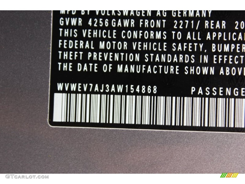 2010 GTI 2 Door - United Gray Metallic / Titan Black Leather photo #43