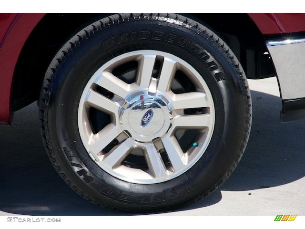 2006 F150 Lariat SuperCrew - Dark Toreador Red Metallic / Black photo #31